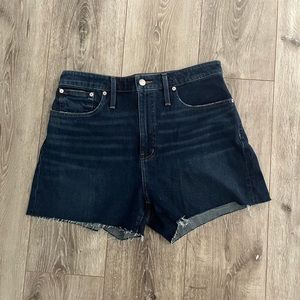 Madewell curvy high rise denim shorts